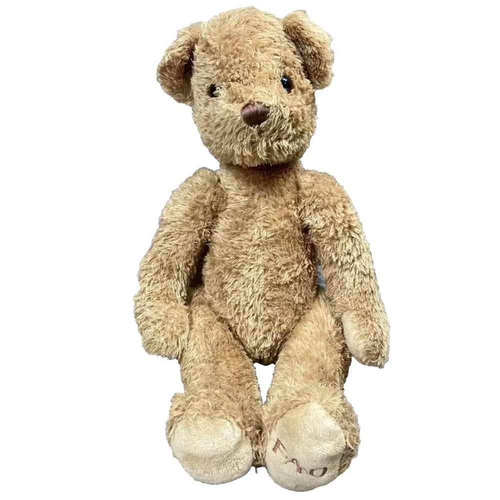 FAO Schwarz Teddy Bear Stuffed Animal Plush Metal Tush Tag 2011 Embroidered Paw